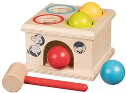 Goki houten klopbank spel - Vang de muis - behendigheidsspel