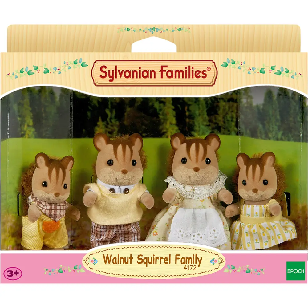 Sylvanian Families Famille Écureuil Noix figurines maison de poupée 4172
