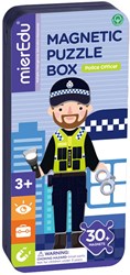 Mieredu boîte à puzzle magnétique police - jouet éducatif enfants