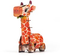 Mieredu jouet puzzle 3D girafe - kit de construction éducatif en carton