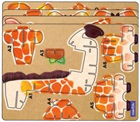 Mieredu 3D puzzel speelgoed giraf - educatief karton bouwpakket-2