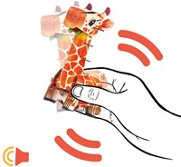 Mieredu jouet puzzle 3D girafe - kit de construction éducatif en carton-3