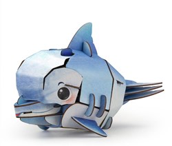 Mieredu puzzle 3D dauphin - jouet éducatif avec effet sonore