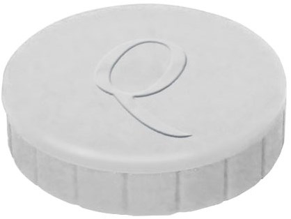 Quantore aimant blanc 32mm - aimant puissant pour bureau et école