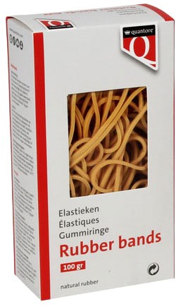 Quantore élastique marron 150mm 100g caoutchouc durable bureau