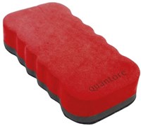 Quantore effaceur magnétique rouge pour tableaux blancs et bureau