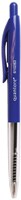 Quantore balpen drukknop blauw medium schrijfcomfort kantoor