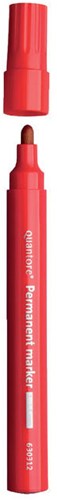 Quantore marqueur permanent rouge 1-1,5mm pour papier et plastique