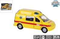 Kids GLOBE ambulance speelgoedauto die cast met licht en geluid 13cm