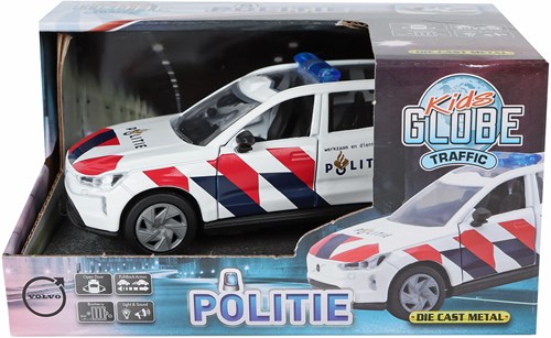 Kids GLOBE politieauto Volvo EX90 speelgoedauto 13,5cm kunststof-3