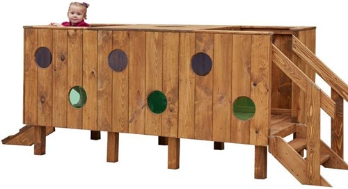 Cosy plateforme de jeu extérieure en bois pour tout-petits