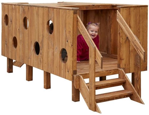 Cosy plateforme de jeu extérieure en bois pour tout-petits-2