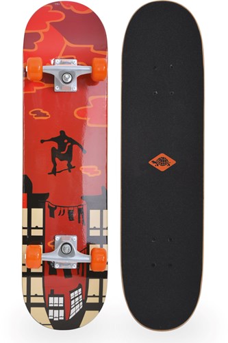 Schildkröt skateboard 31 inch Kicker rood - beginners skateboard funwheels