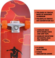 Schildkröt skateboard 31 inch Kicker rood - beginners skateboard funwheels-2