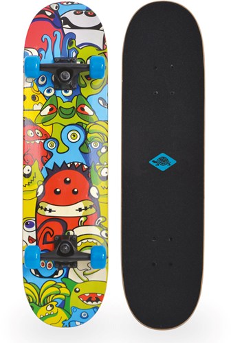 Schildkröt skateboard Slider 31 inch monsters - skateboard voor kinderen en volwassenen