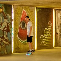 Schildkröt skateboard retro Free Spirit Hurricane met LED wielen-3