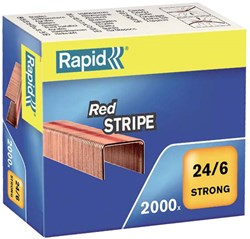 Quantore agrafes revêtement cuivre 2000 pcs - fil solide pour bureau