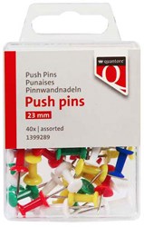 Quantore punaises kleurrijk - 40 stuks prikbord accessoires kantoor