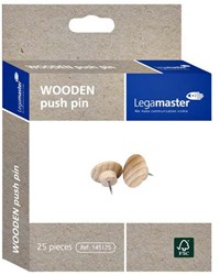 Quantore houten punaises duurzame push pins FSC 25 stuks
