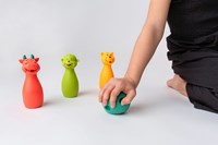 Mom's Care SENSORY TOYS Soft bowling, pastel 7