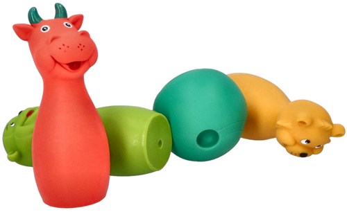 Mom's Care SENSORY TOYS Soft bowling, pastel 10