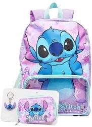 Sac à dos porte-monnaie floral Lilo and Stitch et porte-clés - Accessoire Disney