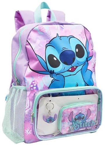 Sac à dos porte-monnaie floral Lilo and Stitch et porte-clés - Accessoire Disney-3