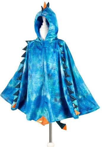 Souza for Kids Draak cape blauw, verkleedkleding 4-7 jaar, 1 stuk