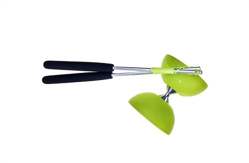 Eureka diabolo speelgoed set met aluminium stokken - groen