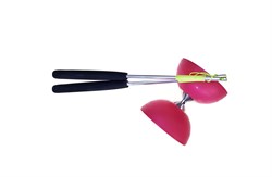 Eureka diabolo speelgoed set met aluminium stokken - roze - motoriek