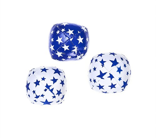 Eureka balles de jonglage junior set - 3 pièces - blanc et bleu - jouet jonglage-2