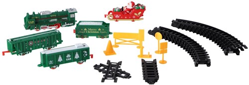 KiddyGo kersttrein speelgoed met licht en geluid 25-delig decoratie-3