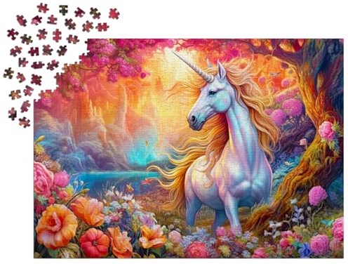 Enjoy Puzzle puzzle Enchanted Harmony Unicorn - 1000 pièces magie-3