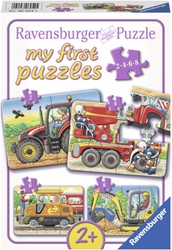Ravensburger mijn eerste puzzels - Op het werk - 2+4+6+8 stukjes