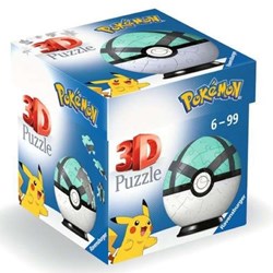 Ravensburger Pokémon Net Ball - 3D puzzel met verlichting en 54 stukjes