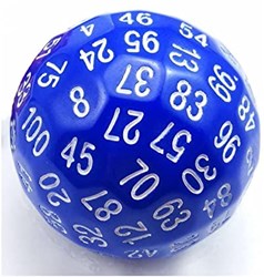 Foam Brain Games dobbelsteen 45mm D100 blauw educatief speelgoed