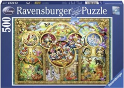 Ravensburger puzzel Most famous Disney characters - 500 stukjes