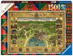 Ravensburger Puzzel 1500 stukjes De kaart van Zweinstein