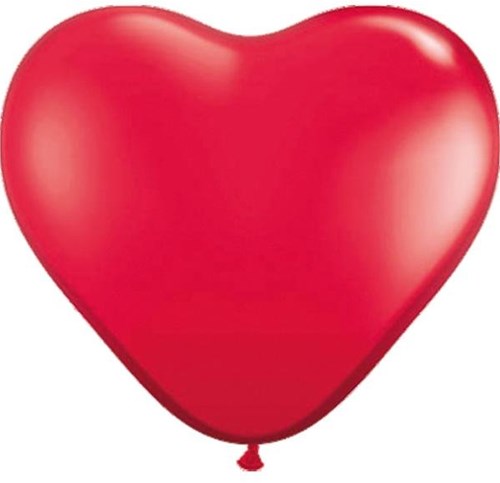 Folat ballonnen hart rood 8 stuks - hartvormige feestballonnen-2