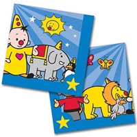 Folat Bumba servetten - Kinderfeestje servetten 20 stuks blauw