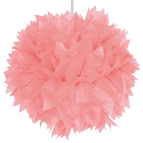 Folat - Pompom Roze decoratie 30 cm papier feestversiering