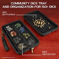 Enhance Gaming organiseur de dés XL - Plateau à dés RPG multicolore-2