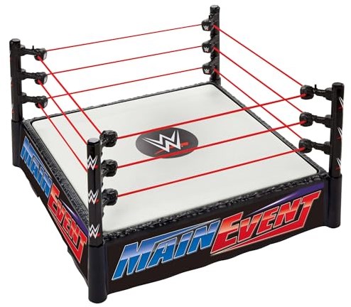 Mattel WWE set de jeu ring de catch avec étiquettes RAW et Main Event-2