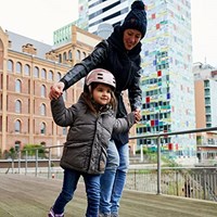 Hudora rolschaatsen LED eenhoorn verstelbaar maat 26-29 kinderskates-2