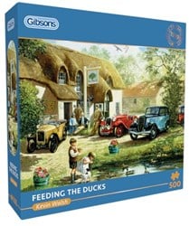 Gibsons legpuzzel Feeding the Ducks 500 stukjes kleurrijk karton