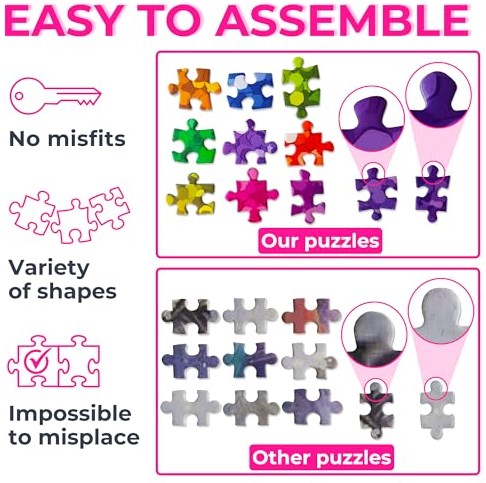 Enjoy Puzzle ours fleuri puzzle 1000 pièces pour adultes-2