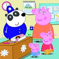 Dino Peppa Pig puzzelset - 3 legpuzzels van 55 stukjes karton-3
