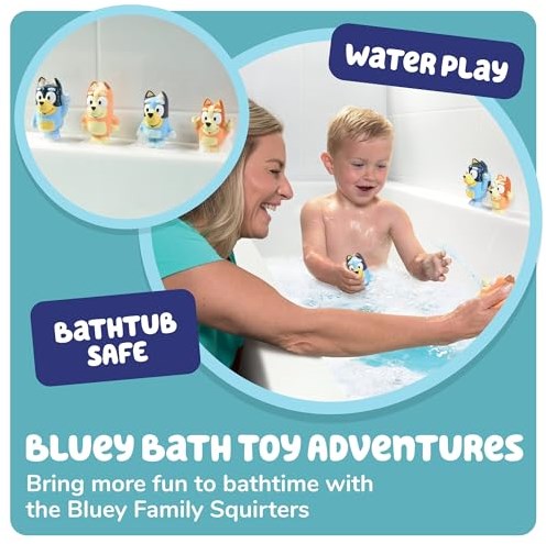 Tomy Bluey badspeelgoed squirter 4-pack multicolor voor kinderen-2