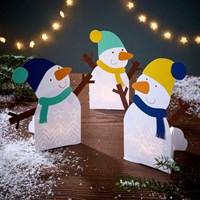 Haba knutselset sneeuwman - creatieve prikpret voor kinderen