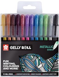 Sakura stylos gel métalliques - set de 12 couleurs Gelly Roll metallic